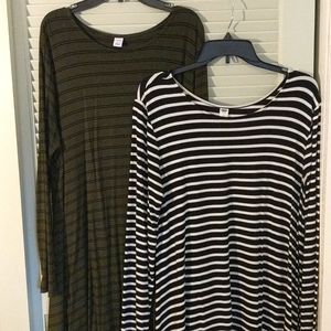 Lot of 2 ON jersey swing dresses